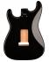 099-7103-706 Fender Deluxe Series Stratocaster Alder Guitar Body Black 0997103706